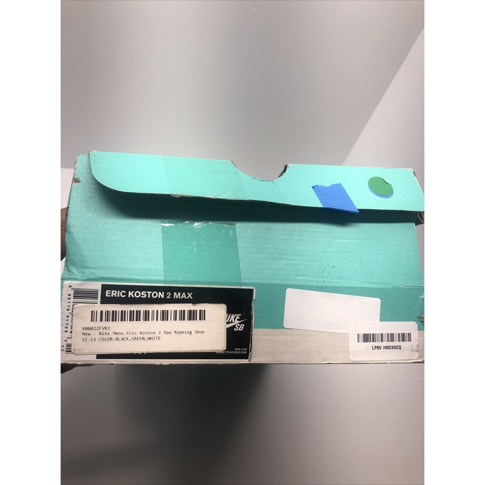 Nike SB Eric Koston‎ 2 Max Running Shoes Black Green White sz 13 - Picture 12 of 12